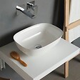 KIAMAMI VALENTINA - Lavabo À Poser En Résine Mate Sans Trou De Robinet - vignette