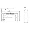 VILLEROY ET BOCH - Mitigeur lavabo compact  Subway 3.0 sans tirette Noir mat - vignette