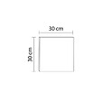 KIAMAMI VALENTINA - Unité Murale Cubique De 30 Cm À Porte Réversible Finition Couleur Colombe - vignette
