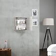 KIAMAMI VALENTINA - Cube Mural 45Cm Avec Porte Gris Aspect Bois | Facile - vignette
