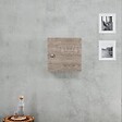 KIAMAMI VALENTINA - Meuble-Haut Cube 45 Cm Chêne Naturel Avec Pommeau Abs Chromé | Facile - vignette