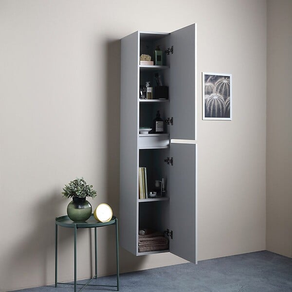 KIAMAMI VALENTINA - Colonne De Salle De Bains Suspendue 30X170 Blanc Bois | Barcellona - large