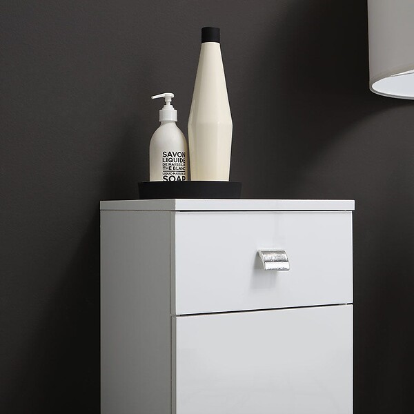 KIAMAMI VALENTINA - Base Au Sol Cm.31,5 Avec Porte Et Tiroir Blanc | Easy - large