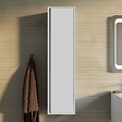 KIAMAMI VALENTINA - Colonne De Salle De Bains Murale Réversible À Une Porte, 140 Cm, Blanc Mat | Monaco - vignette