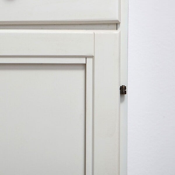 KIAMAMI VALENTINA - Armoire Avec Tiroir Et Porte Cm.33,5 H 80 Blanc Décape Lavande - large