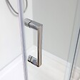 KIAMAMI VALENTINA - Cabine De Douche D'angle Extensible De 70-80X90-100 Cm Verre 4 Mm | Leo - vignette