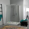 KIAMAMI VALENTINA - Cabine De Douche 150X70 Avec Côté Fixe Et Porte Coulissante | Dream - vignette