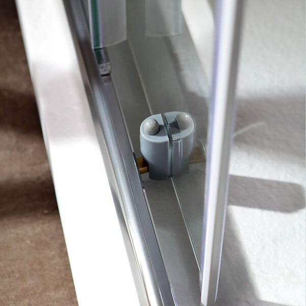 KIAMAMI VALENTINA - Cabine De Douche Coulissante En Cristal 75X75 Avec Angle | Luna - large