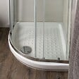 KIAMAMI VALENTINA - Cabine De Douche Semicercle 80X80 Cm Verre 4Mm Transparent Angulaire | Luna - vignette