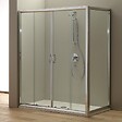 KIAMAMI VALENTINA - Porte De Douche En Niche 170 Cm Avec Porte Fixe De 80 Cm | Giada - vignette
