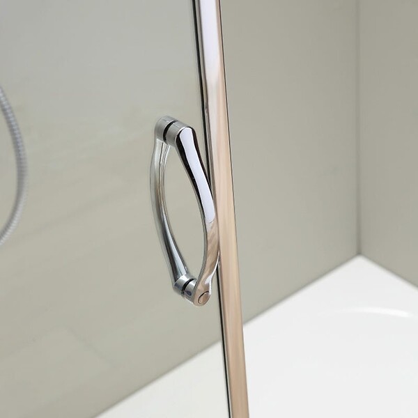 KIAMAMI VALENTINA - Porte De Douche En Niche 170 Cm Avec Porte Fixe De 80 Cm | Giada - large