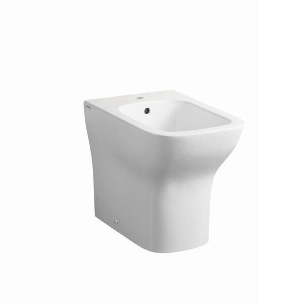 KIAMAMI VALENTINA - Paire D'appareils Sanitaires Sur Pied À Fleur De Mur Blanc Brillant | Swing - large