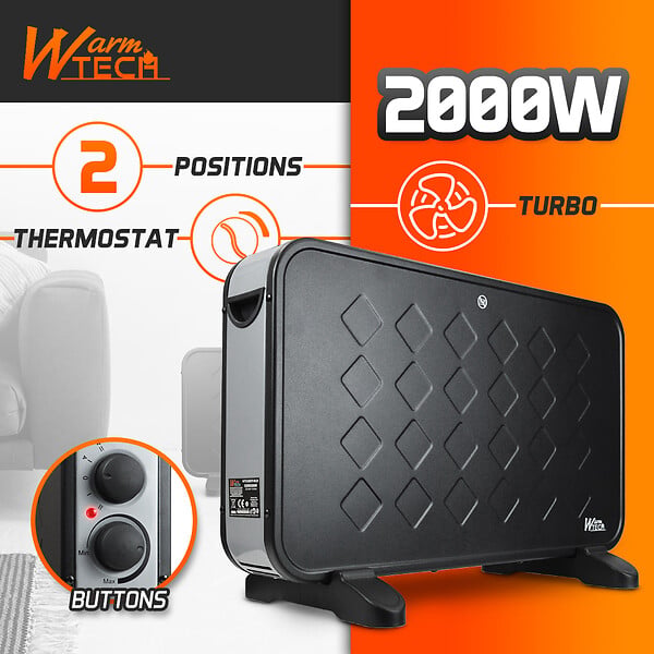 WARM TECH - Chauffage mobile 2000W + Ventilation turbo - large