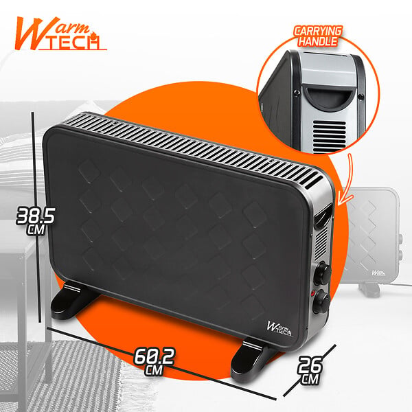 WARM TECH - Chauffage mobile 2000W + Ventilation turbo - large