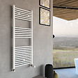 KIAMAMI VALENTINA - Sèche-Serviettes De Salle De Bain 50X150 En Acier Blanc - vignette
