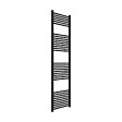 KIAMAMI VALENTINA - Radiateur En Acier Noir Pour Salle De Bain 60X180 - vignette