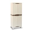 INTEC - Armoire de rangement 2 portes 4 Etagères 70 x 47 x 184cm 4 pieds Charge 100kg max INTEC - vignette