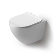 KIAMAMI VALENTINA - Cuvette De Wc Suspendue En Céramique Sans Rebord Avec Abattant | Folk - vignette