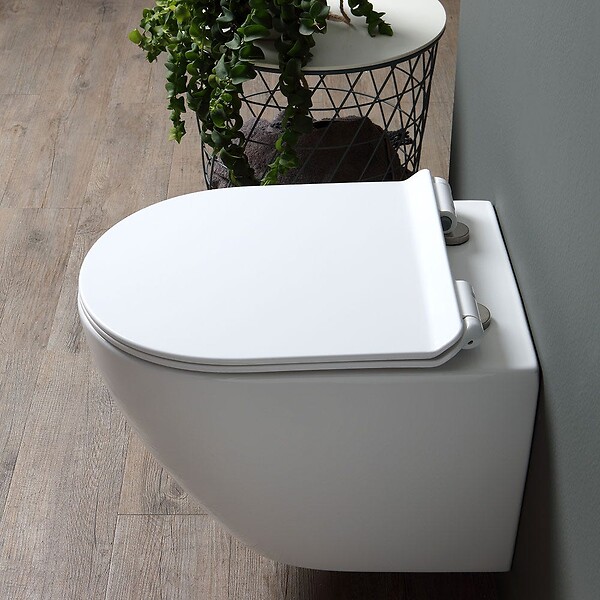 KIAMAMI VALENTINA - Ensemble Sanitaire Suspendu En Céramique Bidet Et Wc Avec Abattant | Folk - large
