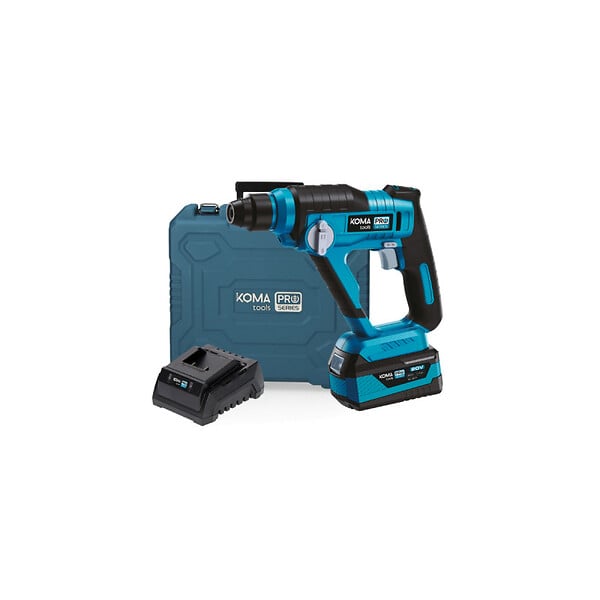 KOMA TOOLS - Marteau perforateur 20V KOMA TOOLS - 1,3 Joules - Batterie 4,0Ah - Chargeur - large