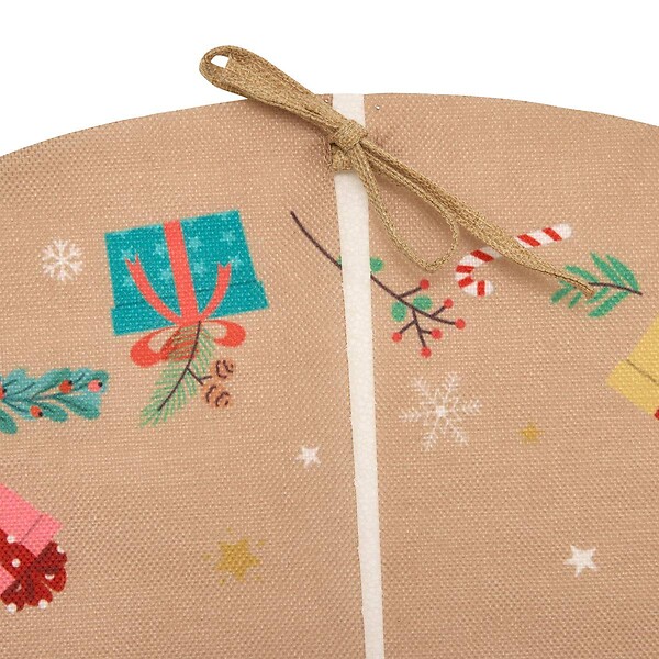 ATMOSPHERA - Tapis sapin pere noel jute d90 - atmosphera createur d'interieur - large