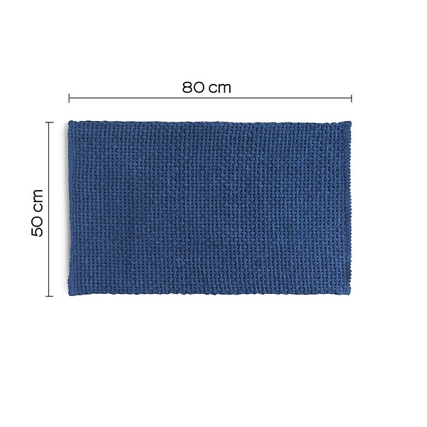 KIAMAMI VALENTINA - Tapis De Bain Antidérapant 50X80 Bleu | Frangipani - large