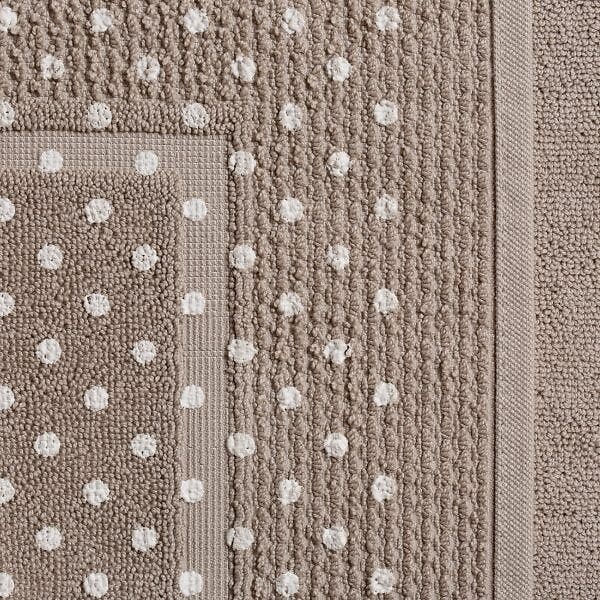 KIAMAMI VALENTINA - Tapis Éponge Coton Antidérapant 90X60 Noyer | Teddy - large