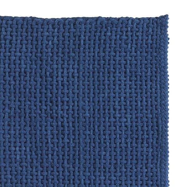 KIAMAMI VALENTINA - Tapis De Salle De Bain 50X50 Bleu En Coton Et Microfibre  | Frangipani - large