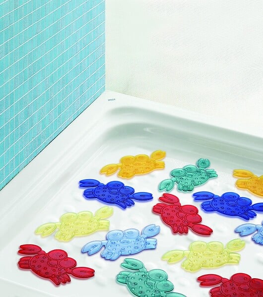 KIAMAMI VALENTINA - Tapis Antidérapant Pour Receveur De Douche En Forme De Canard, Couleur Bleue - large