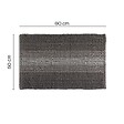 KIAMAMI VALENTINA - Tapis De Salle De Bain 50X80 Coton Et Microfibre Gris Tourterelle | Benjamin - vignette