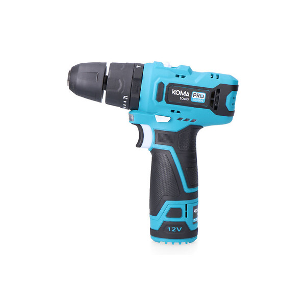KOMA TOOLS - Perceuse à percussion 12V KOMA TOOLS - Batterie 2,0Ah - Chargeur - Accessoires - large