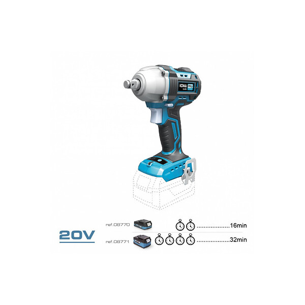 KOMA TOOLS - Clé à chocs sans fil Brushless 20V KOMA TOOLS - Sans batterie ni chargeur - large