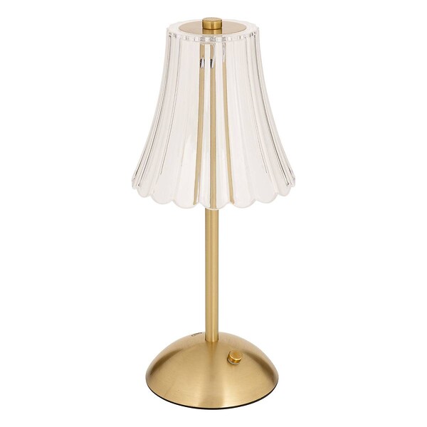 ATMOSPHERA - Lampe LED batterie Aneth doré H30cm - large