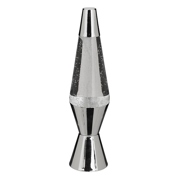 ATMOSPHERA - Lampe à poser champignon secteur Lava argent H36,5cm - large