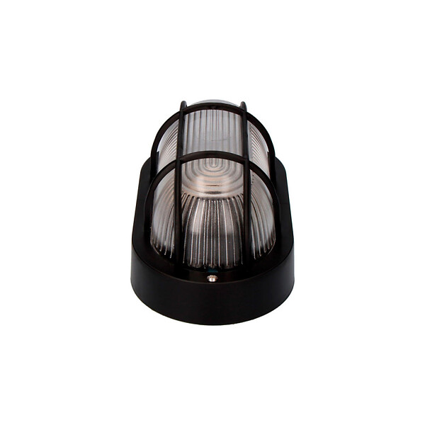EDM - Applique ovale modèle Tarragona EDM - 40W - E27 - Noir - Ampoule non incluse - large