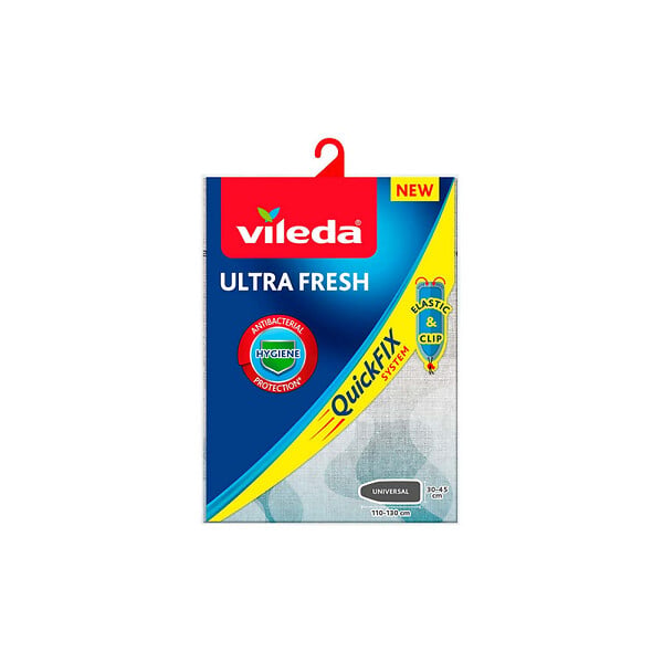 VILEDA - Housse de Repassage Ultrafresh Fixation Rapide VILEDA - 110x30 à 130x45 cm - large