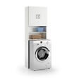 KIAMAMI VALENTINA - Colonne De Lavage Blanche Au-Dessus De La Machine À Laver Avec Armoire - vignette