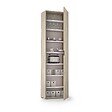 KIAMAMI VALENTINA - Colonne Polyvalente H 182Cm 1 Porte Orme Effet Bois - vignette