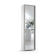 KIAMAMI VALENTINA - Armoire Haute H 182Cm Béton Gris Avec Miroir - vignette
