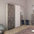 KIAMAMI VALENTINA - Armoire Colonne Multifonctionnelle Avec 1 Porte Décorée - vignette
