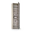 KIAMAMI VALENTINA - Armoire Colonne Multifonctionnelle Avec 1 Porte Décorée - vignette