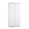 KIAMAMI VALENTINA - Armoire Blanche Multi-Usages Avec Double Porte Coulissante - vignette