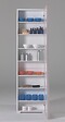 KIAMAMI VALENTINA - Colonne Container Polyvalent Miroir Cadre Blanche - vignette