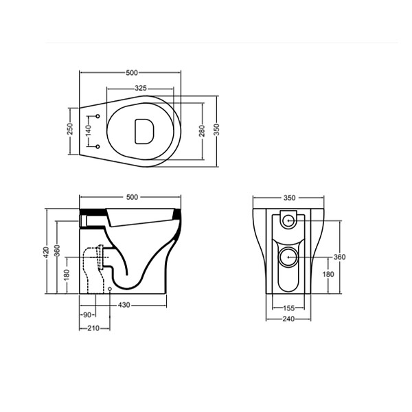 KIAMAMI VALENTINA - Toilettes Sur Pied En Céramique Avec Rebord | Soave - large