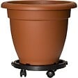 ARTPLAST - Support Plante Rond 30x7cm - Plateau à Roulettes Porte Pot de Fleurs Charge Lourde 170kg - Polypropylène antichoc Art Plast - vignette