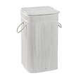 KIAMAMI VALENTINA - Porte-Linge En Bambou Blanc Avec Sac Amovible - vignette