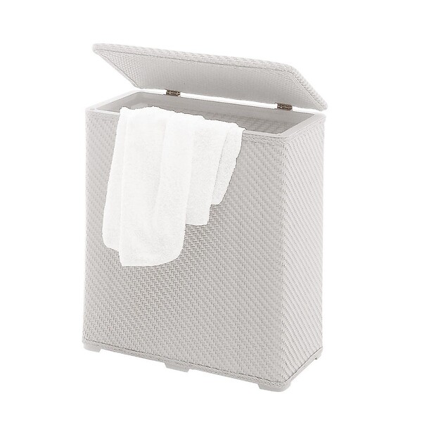 KIAMAMI VALENTINA - Panier À Linge Blanc Pour La Salle De Bains | Robinia - large