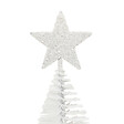 FEERIC LIGHTS & CHRISTMAS - Déco de Noël Sapin de table Blanc à Paillettes H 14 cm - vignette