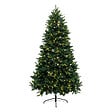 FEERIC LIGHTS & CHRISTMAS - Sapin de Noël artificiel Vert 2 tons & lumineux 200 LED Blanc chaud  H 150 cm - vignette