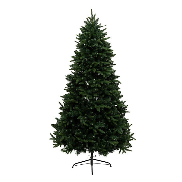 FEERIC LIGHTS & CHRISTMAS - Sapin de Noël artificiel Vert 2 tons & lumineux 200 LED Blanc chaud  H 150 cm - large